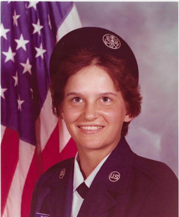 Rita Thomas during her US Air Force service